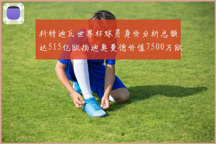 科特迪瓦世界杯球员身价分析总额达515亿欧扬迪奥曼德价值7500万欧